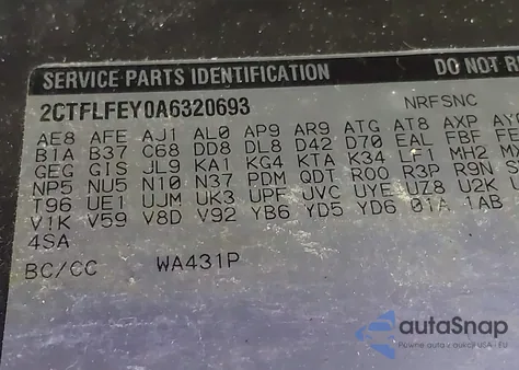2010 GMC Terrain Slt-1 from USA, damaged, VIN 2CTFLFEY0A6320693